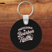 Professional Bourbon Taster Funny Drinking Whiskey Sleutelhanger (Voorkant)
