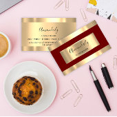 Professional Bourgogne Gold Stylist Event Planner Visitekaartje