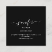 Professional Boutique Logo Glitter Pink Logo Vierkante Visitekaartje (Achterkant)