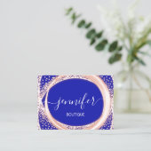 Professional Boutique Makeup Beauty Pink Royal Visitekaartje (Staand voorkant)