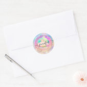 Professional Boutique Shop Glitter Dres Holograaf Ronde Sticker (Envelop)