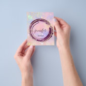 Professional Boutique Shop Glitter HoloGrapy Flyer (Hand)