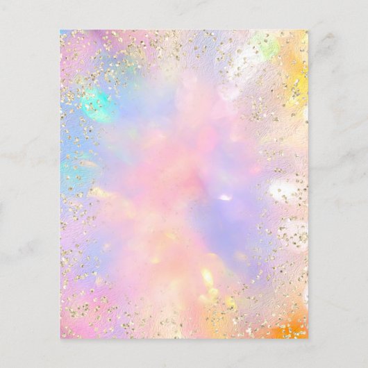 Professional Boutique Shop Glitter HoloGrapy Flyer (Achterkant)