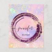 Professional Boutique Shop Glitter HoloGrapy Flyer (Voorkant)