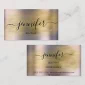 Professional Boutique Shop Gold Paars Visitekaartje (Voorkant / Achterkant)