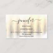 Professional Boutique Winkelen artistiek 3D Gold Visitekaartje (Achterkant)