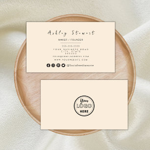 Professional Branding minimalist Trendy Boho Logo Visitekaartje