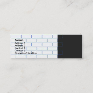 Professional Brick-wandkaart Mini Visitekaartje