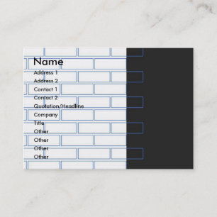 Professional Brick-wandkaart Visitekaartje