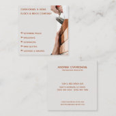 Professional Bricklayer Masonry Building Vierkante Visitekaartje (Voorkant / Achterkant)