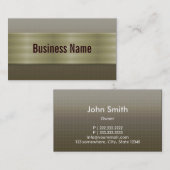 Professional Bronze Metaal Visitekaartje (Voorkant / Achterkant)