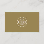 Professional Brown Add your Logo Visitekaartje (Voorkant)