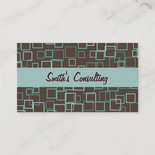 Professional Brown Aqua Visitekaartje (Voorkant)