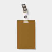Professional Brown Identification Card Badge (Achterkant met clip)