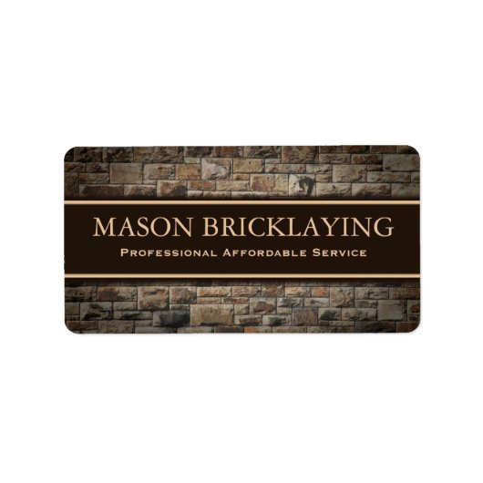 Professional Builder Bricklaying Business Sticker (Voorkant)