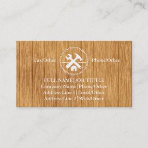 Professional Builder Carpenter Tools Woodworking B Visitekaartje