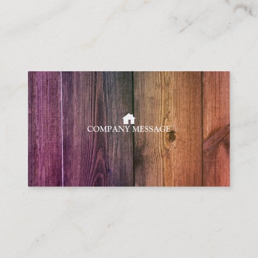 Professional Builder Carpenter Tools Woodworking B Visitekaartje (Achterkant)