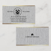 Professional Builder Carpenter Tools Woodworking B Visitekaartje (Voorkant / Achterkant)