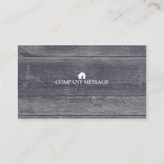 Professional Builder Carpenter Tools Woodworking B Visitekaartje (Achterkant)