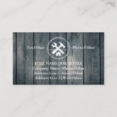 Professional Builder Carpenter Tools Woodworking B Visitekaartje (Voorkant)