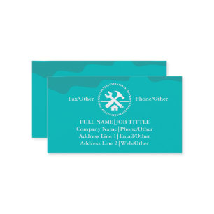 Professional Builder Carpenter Tools Woodworking B Visitekaartje