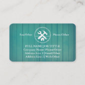 Professional Builder Carpenter Tools Woodworking Visitekaartje (Voorkant)