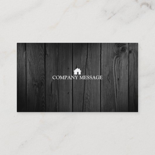 Professional Builder Carpenter Tools Woodworking Visitekaartje (Achterkant)