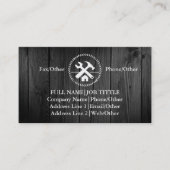 Professional Builder Carpenter Tools Woodworking Visitekaartje (Voorkant)