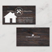 Professional Builder Carpenter Tools Woodworking Visitekaartje (Voorkant / Achterkant)