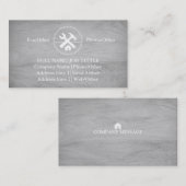 Professional Builder Carpenter Tools Woodworking Visitekaartje (Voorkant / Achterkant)