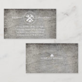 Professional Builder Carpenter Tools Woodworking Visitekaartje (Voorkant / Achterkant)