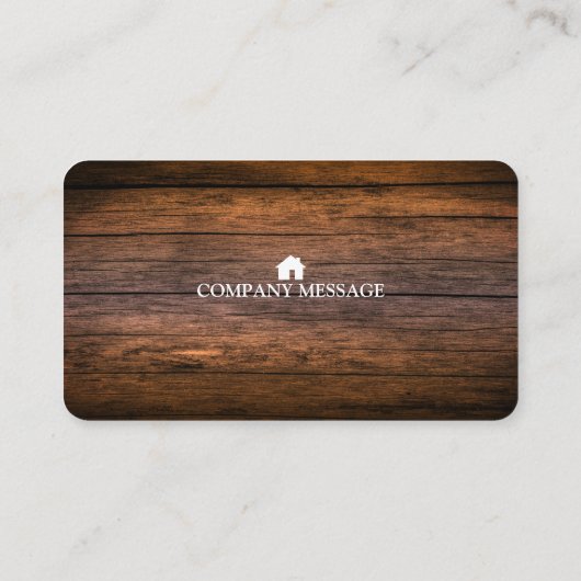 Professional Builder Carpenter Tools Woodworking Visitekaartje (Achterkant)