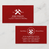 Professional Builder Carpenter Tools Woodworking Visitekaartje (Voorkant / Achterkant)