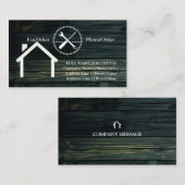 Professional Builder Carpenter Tools Woodworking Visitekaartje (Voorkant / Achterkant)