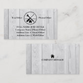 Professional Builder Carpenter Tools Woodworking Visitekaartje (Voorkant / Achterkant)