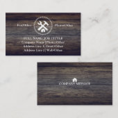 Professional Builder Carpenter Tools Woodworking Visitekaartje (Voorkant / Achterkant)
