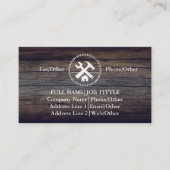 Professional Builder Carpenter Tools Woodworking Visitekaartje (Voorkant)