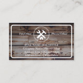 Professional Builder Carpenter Tools Woodworking Visitekaartje (Achterkant)