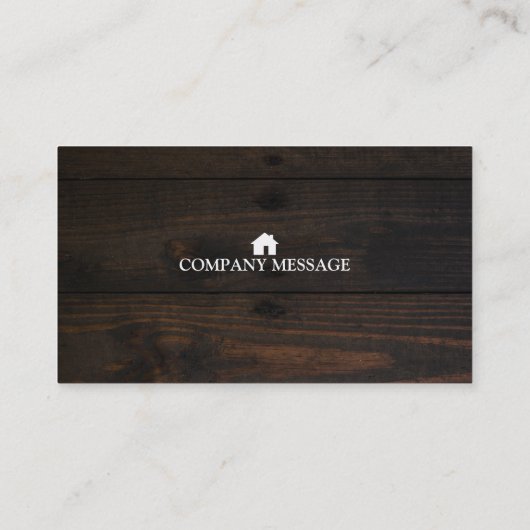 Professional Builder Carpenter Tools Woodworking Visitekaartje (Achterkant)