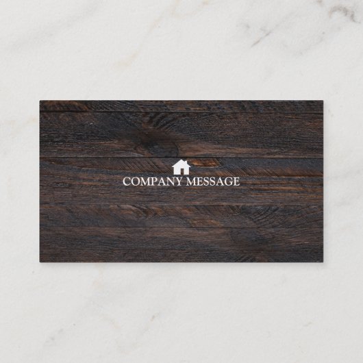 Professional Builder Carpenter Tools Woodworking Visitekaartje (Achterkant)