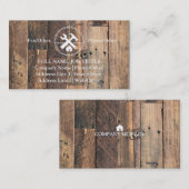 Professional Builder Carpenter Tools Woodworking Visitekaartje (Voorkant / Achterkant)