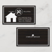 Professional Builder Carpenter Tools Woodworking Visitekaartje (Voorkant / Achterkant)