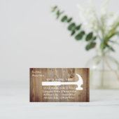 Professional Builder Carpenter Tools Woodworking Visitekaartje (Staand voorkant)
