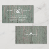 Professional Builder Carpenter Tools Woodworking Visitekaartje (Voorkant / Achterkant)