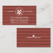 Professional Builder Carpenter Tools Woodworking Visitekaartje (Voorkant / Achterkant)