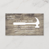 Professional Builder Carpenter Tools Woodworking Visitekaartje (Voorkant)