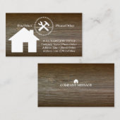 Professional Builder Carpenter Tools Woodworking Visitekaartje (Voorkant / Achterkant)