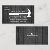 Professional Builder Carpenter Tools Woodworking Visitekaartje (Voorkant / Achterkant)