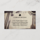 Professional Builder Carpenter Tools Woodworking Visitekaartje (Achterkant)