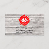 Professional Builder Carpenter Tools Woodworking Visitekaartje (Achterkant)